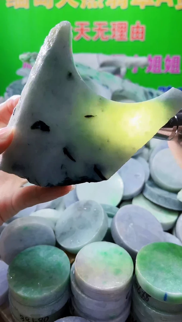 裸石翡翠天然翡翠A货652