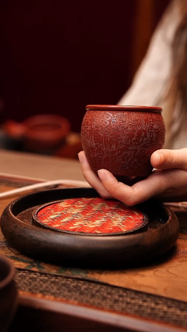 茶杯紫砂宜兴原矿紫砂 全手工制作