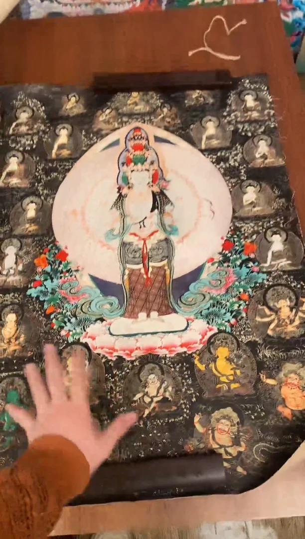 装裱画精美唐卡tk16009