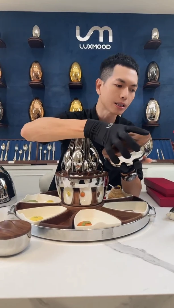 不锈钢luxmood山丘置物盒大号