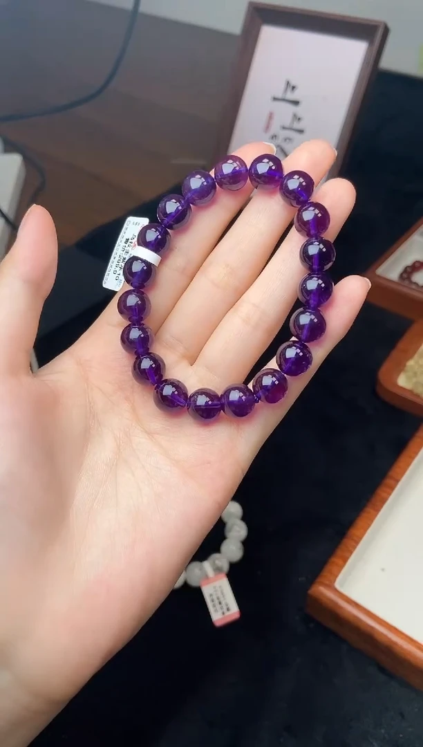 未镶嵌手链水晶10mm乌拉圭紫水晶