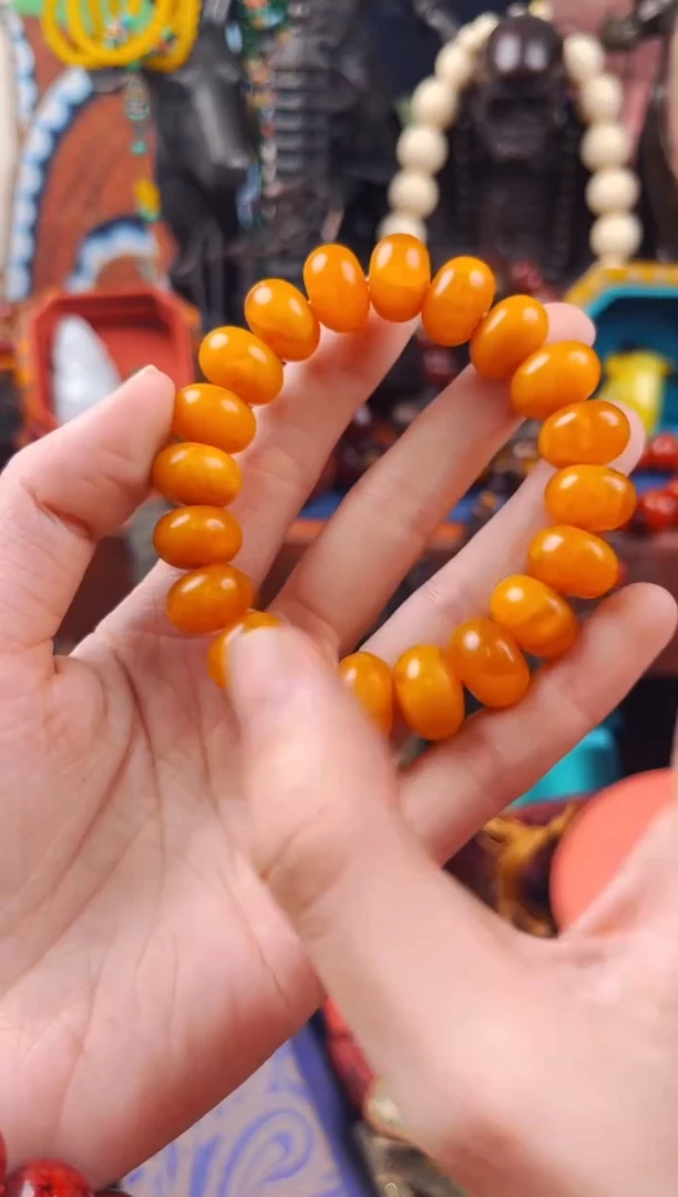 【闪购商品】蜜蜡裸石未镶嵌飞姐精品专属推荐 棕算盘