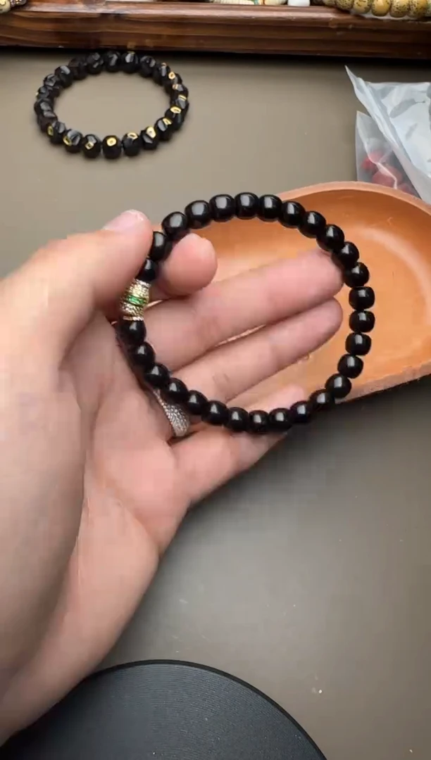 【闪购商品】椰蒂手串足金镶嵌椰蒂手串831354