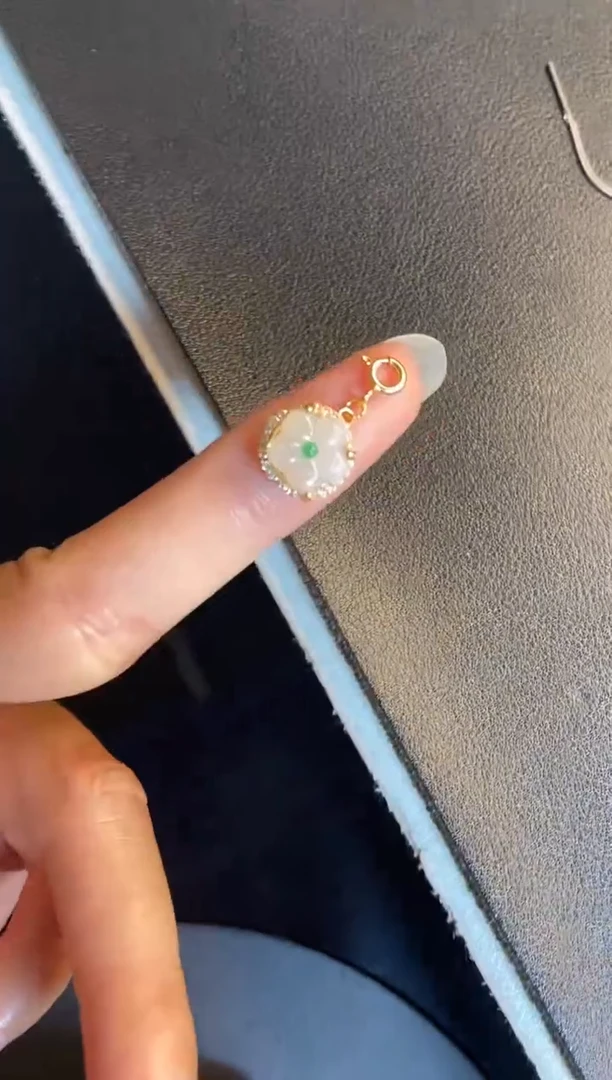 吊坠(不含链)银S925镶嵌翡翠1