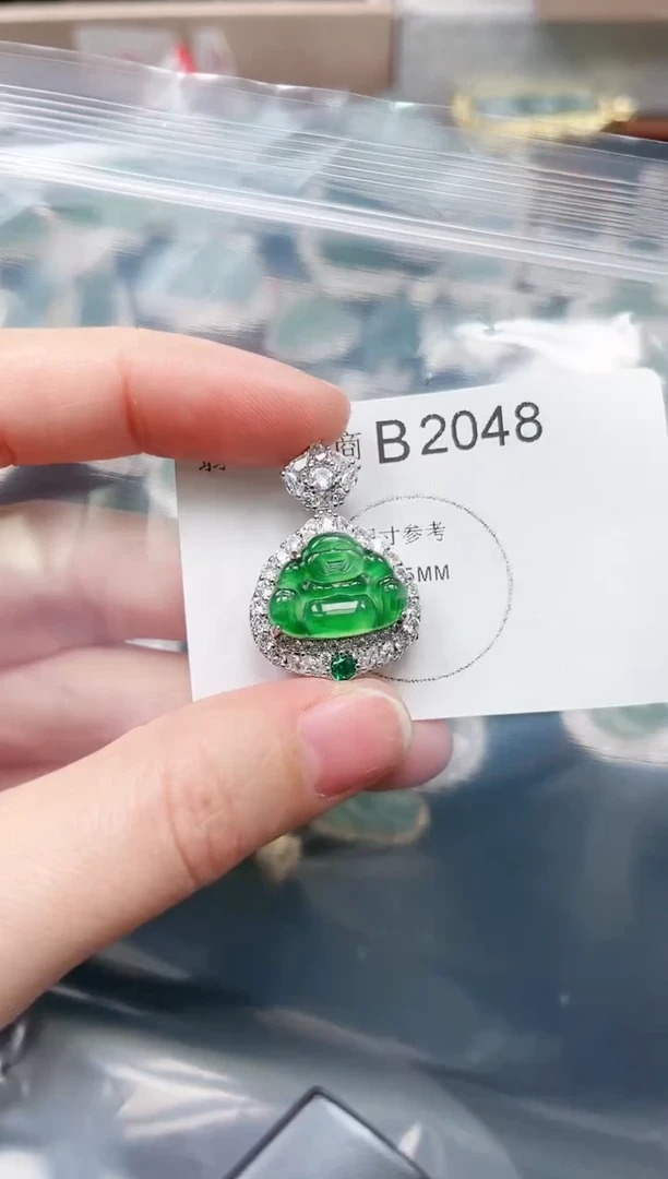 【闪购商品】翡翠颈饰未镶嵌2048赠皮绳