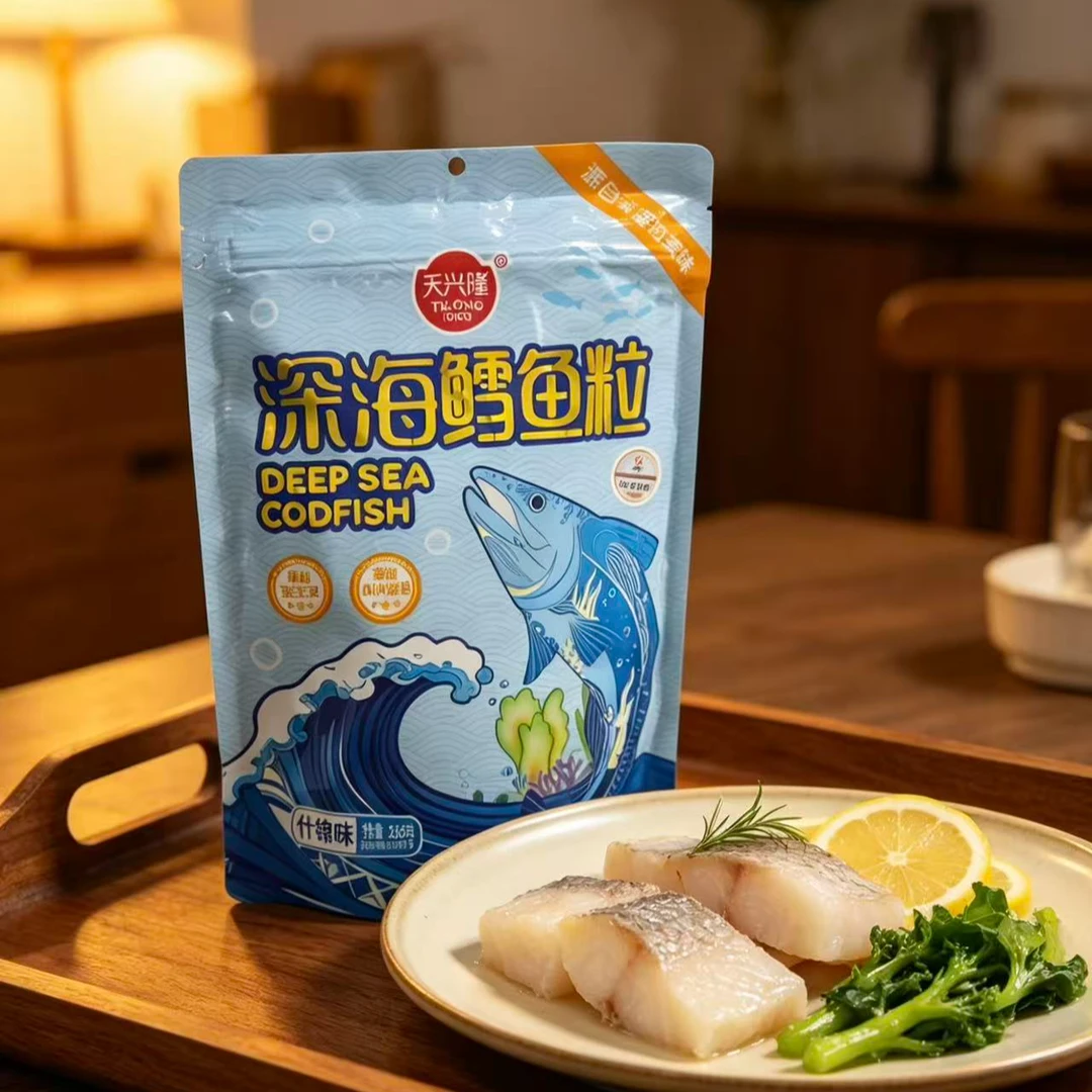 【保质期至26.10.17】天兴隆 深海鳕鱼粒(什锦味)256g*1袋