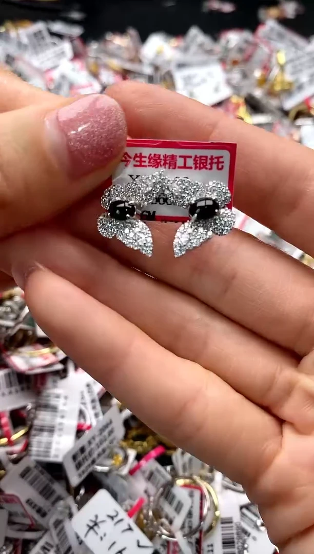 【闪购商品】翡翠戒指银S925镶嵌44444444       7