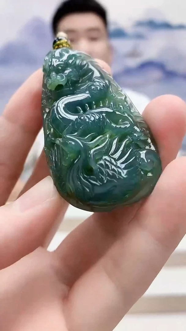 未镶嵌定制翡翠5028bb-毛货挂件112
