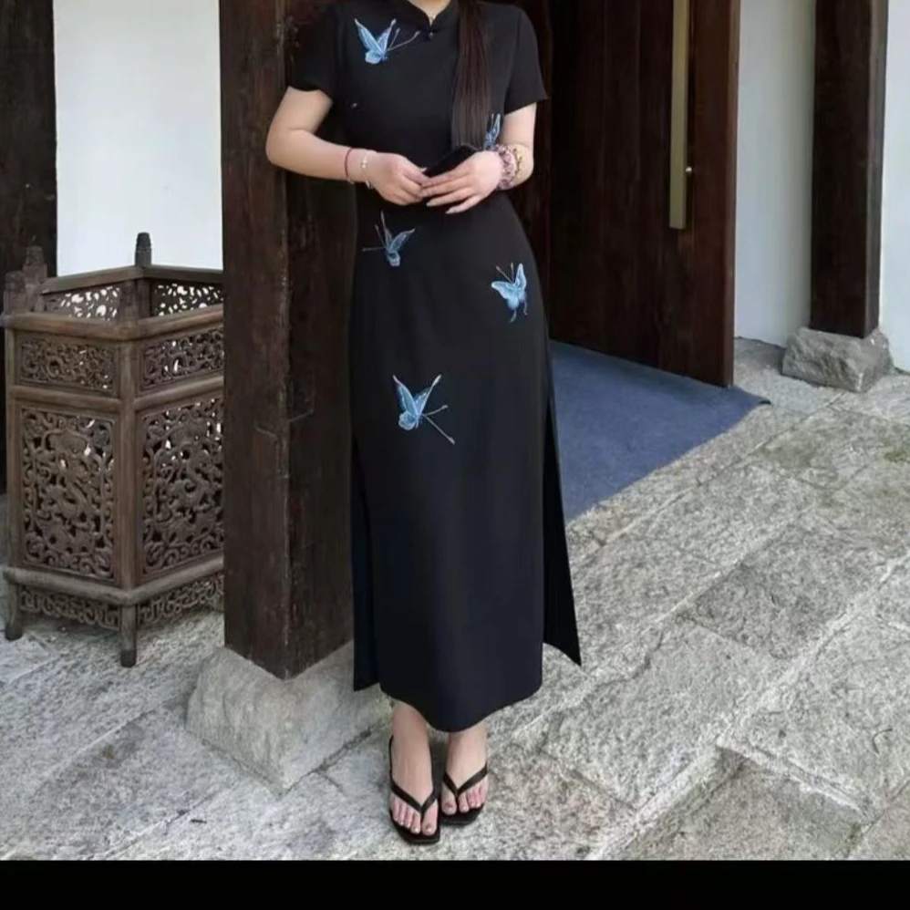 法式显瘦百搭连衣裙1441