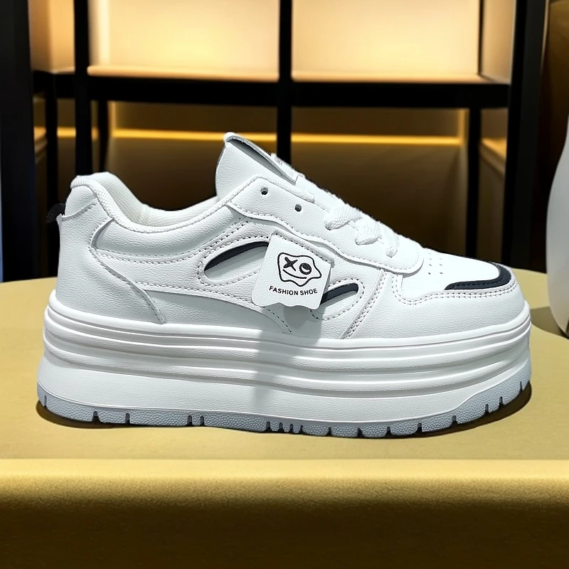 400-600夏季新款女款厚底防滑轻便软底小白板鞋