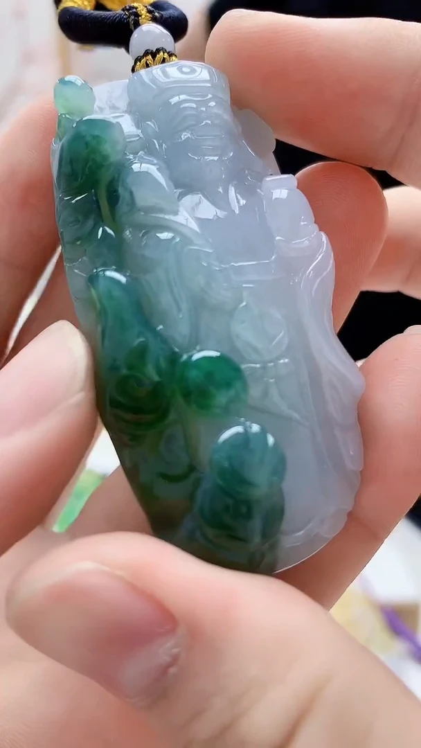 未镶嵌定制翡翠5060bb-毛货挂件34
