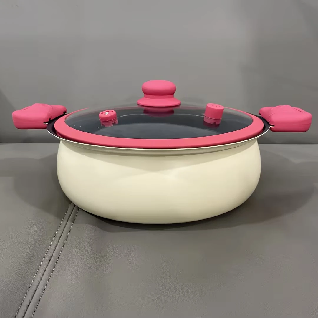 W839微压锅汤锅多功能大容量家用低压锅燃气煤气陶炉专用2