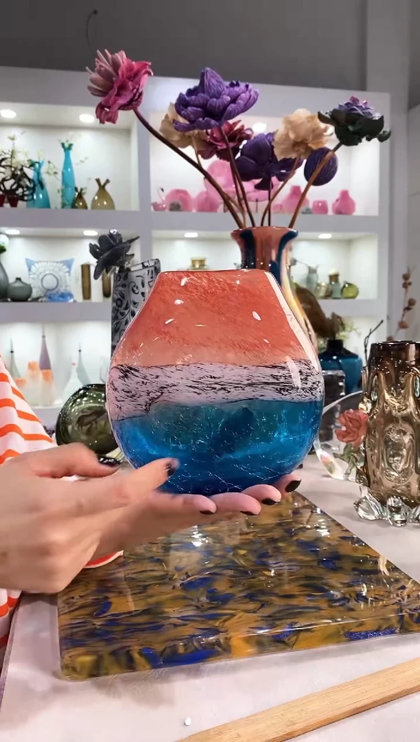 慕忆家手作琉璃花瓶