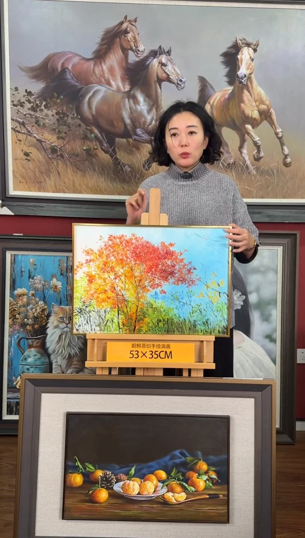 油画【22号】约53*35cm丨朝鲜原创纯手绘孤品油画丨顺丰包邮