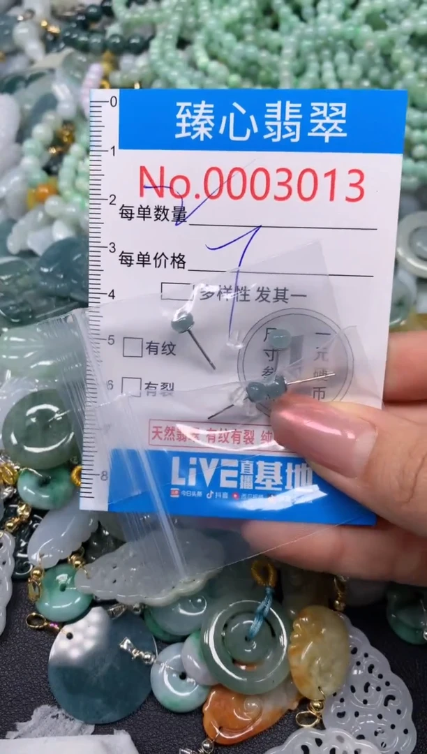 【闪购商品】翡翠颈饰未镶嵌含绳0003013