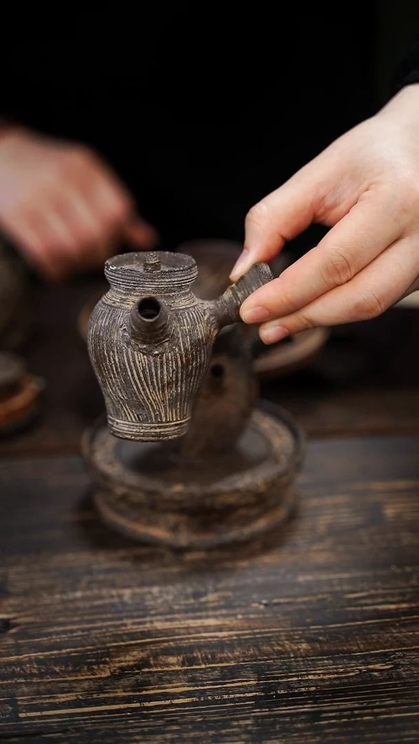 全手工制作 南蛮  侧把壶 90cc