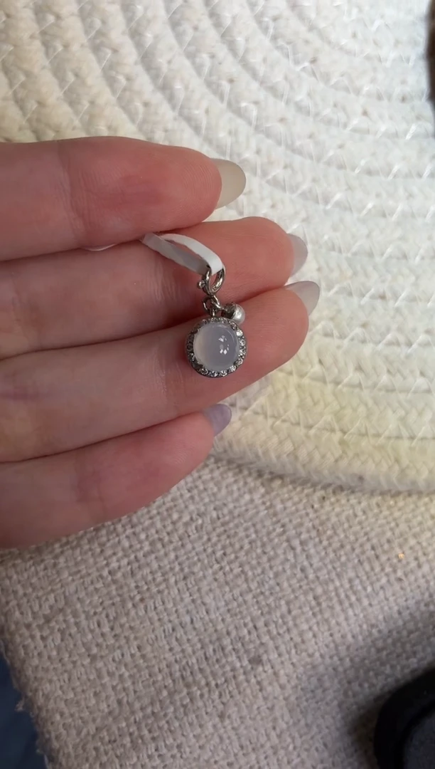 吊坠(不含链)银S925镶嵌翡翠吊坠