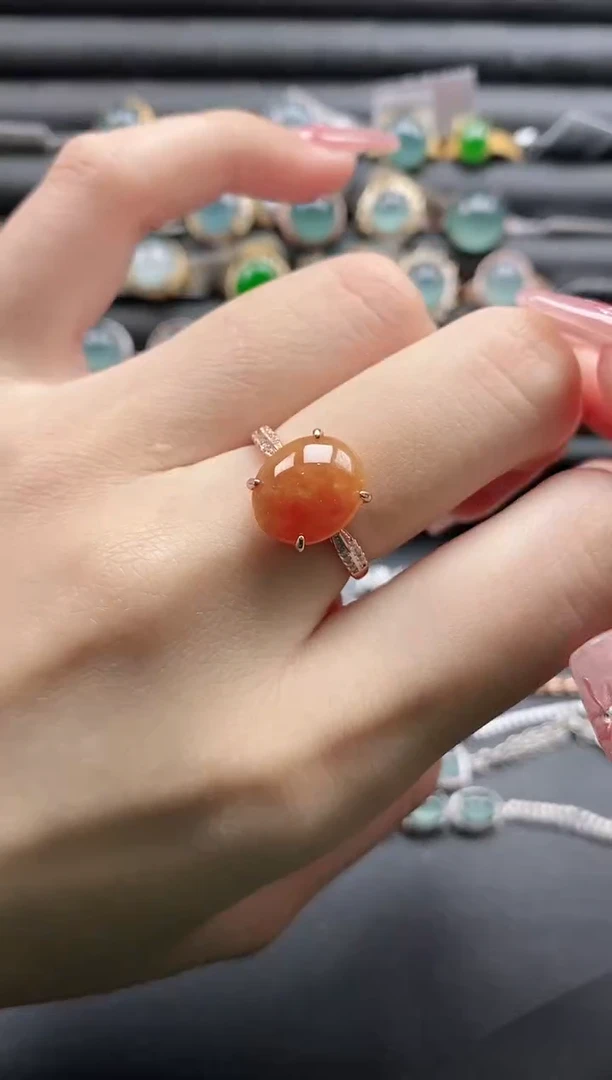 【闪购商品】翡翠戒指银S925镶嵌1111