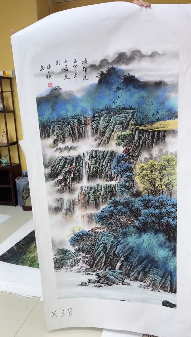 国画九霄甄选国画作品x38