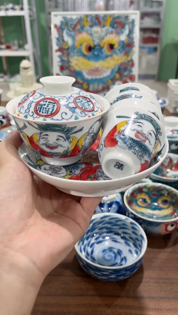 拙明院（清仓价格）盖碗+壶承+四个铃铛杯