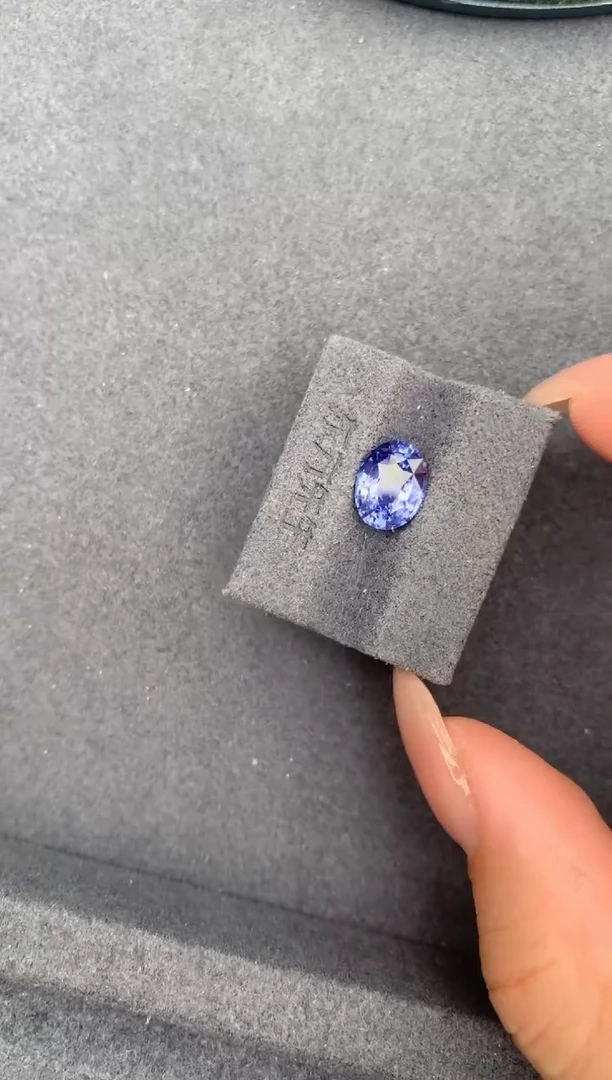 裸石彩色蓝宝石2.1ct紫蓝宝 FE 定制