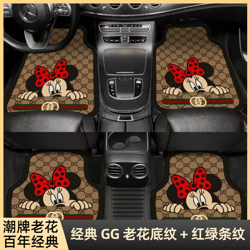 汽车专用脚垫主驾驶脚垫卡通可爱汽车通用脚垫汽车脚垫通用款脚垫