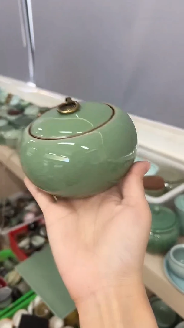 龙泉云间青瓷小米茶器