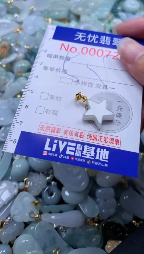翡翠未镶嵌吊坠(不含链)7229