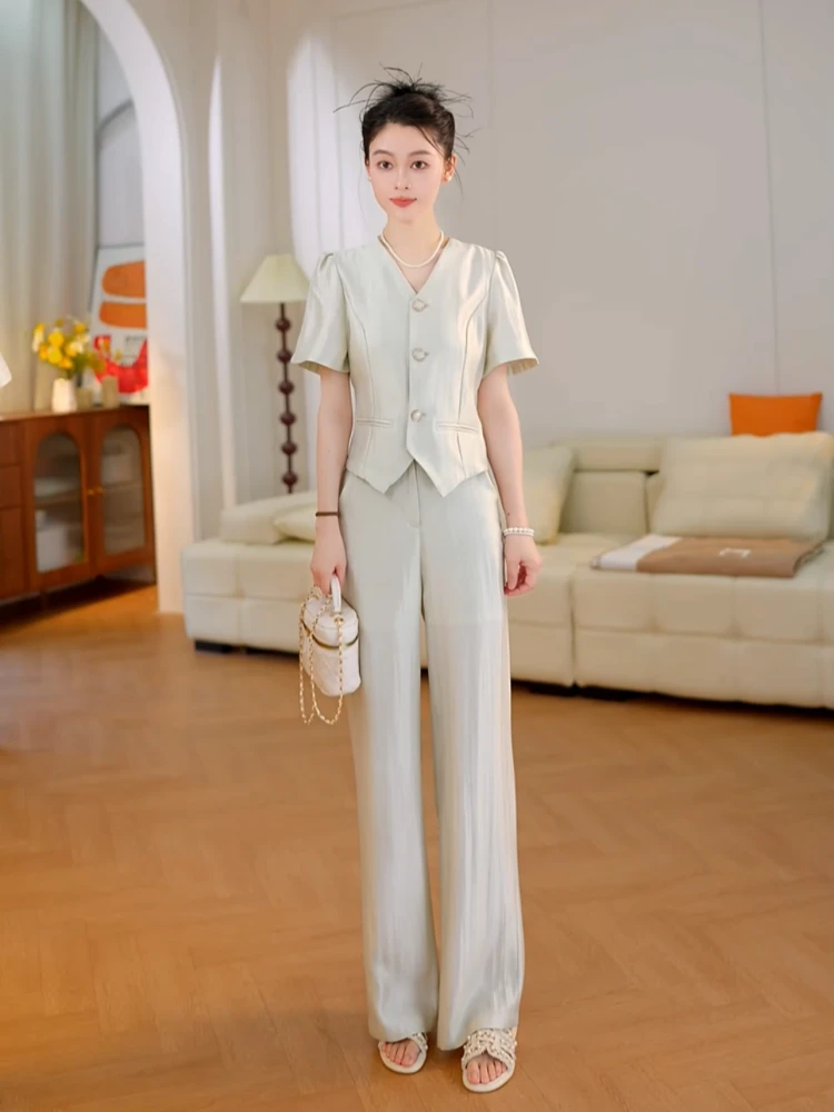 新款套装女2025初夏高定轻奢气质显瘦套装女BN2566