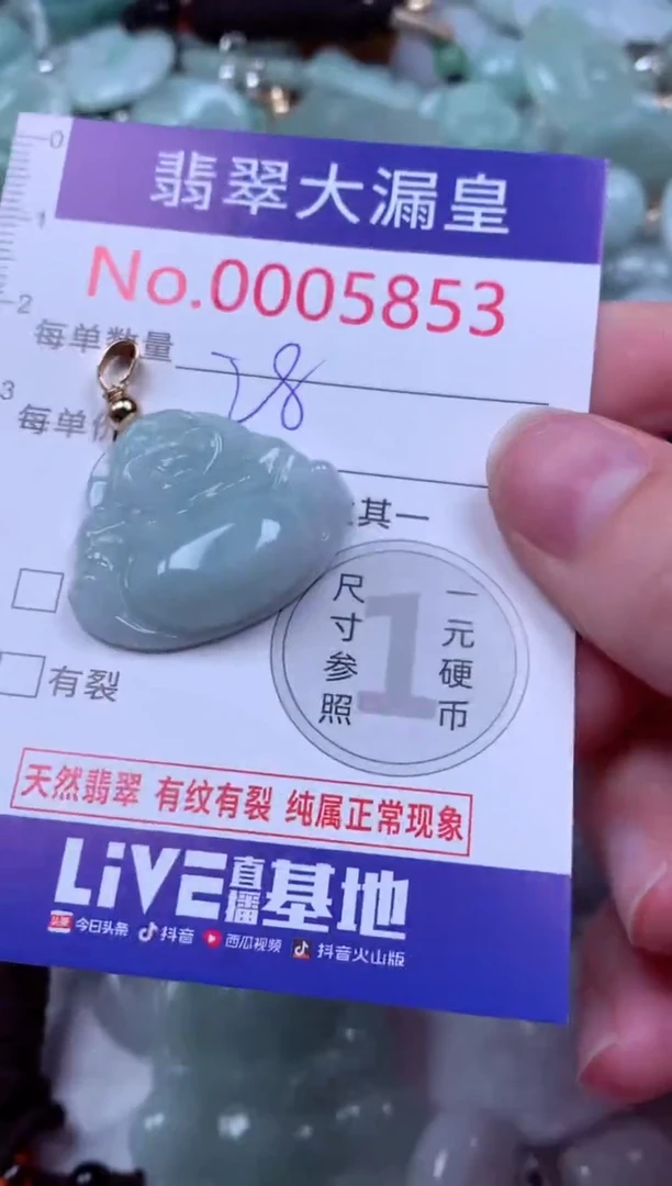 吊坠(不含链)未镶嵌翡翠5853