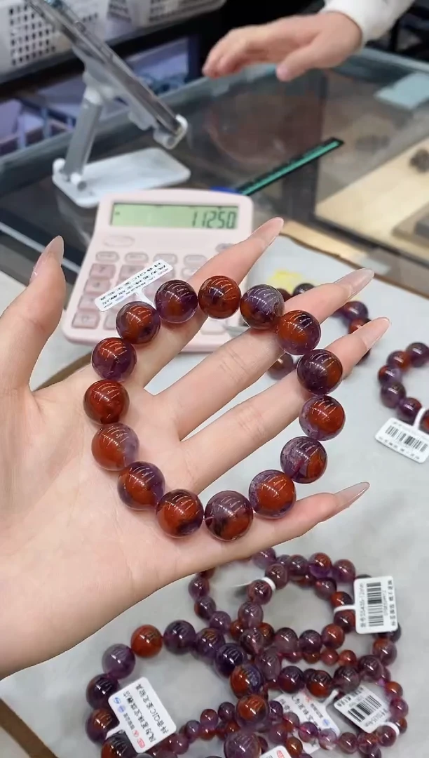 【闪购商品】水晶手串未镶嵌s5435极光15mm+多样性发一