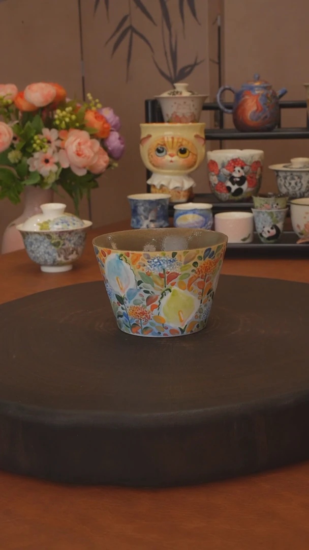 石一系列 马蹄莲猪口杯