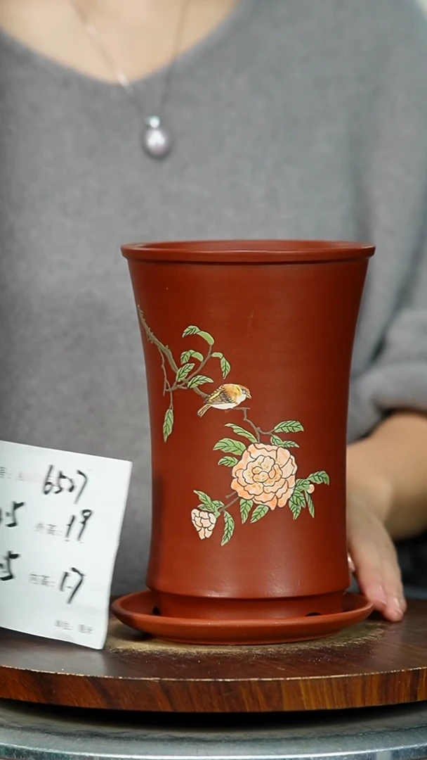 紫砂花盆6527+S紫砂花盆紫砂