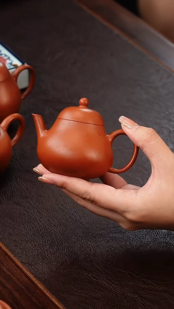 茶壶紫砂小煤窑朱泥梨式100cc