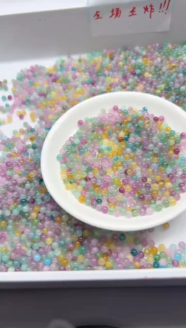 未镶嵌颈饰碧玺w2525彩虹碧玺4mm*100颗