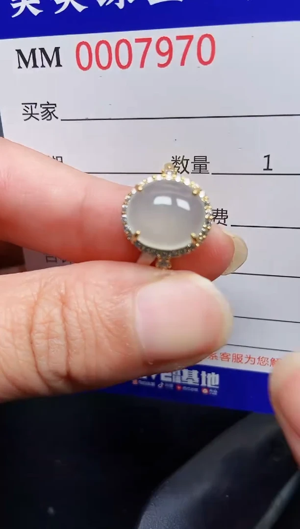 翡翠银S925镶嵌颈饰7970