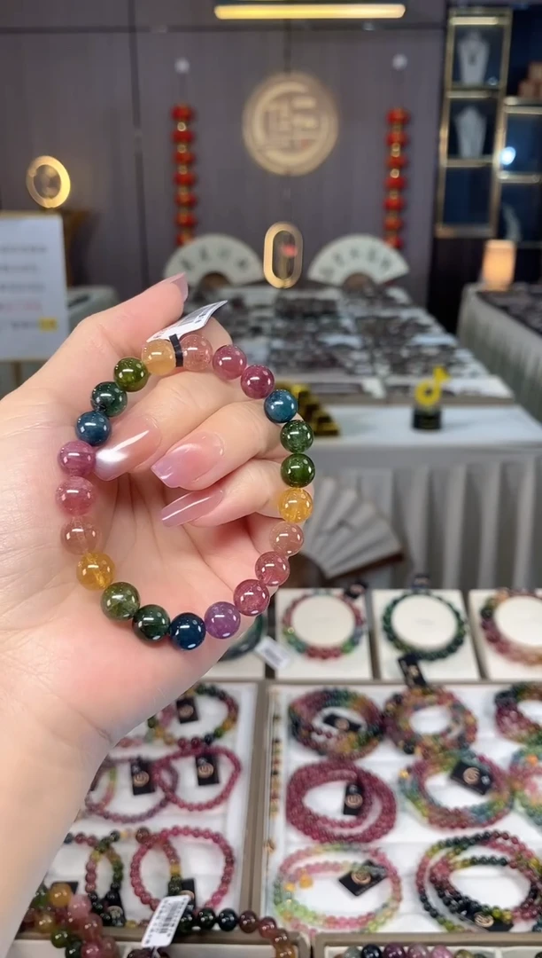 未镶嵌老矿碧玺单圈手串8mm+碧玺多样性发货一条hon