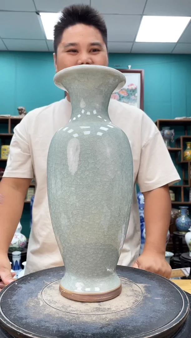 摆件中号白冰陶瓷摆件
