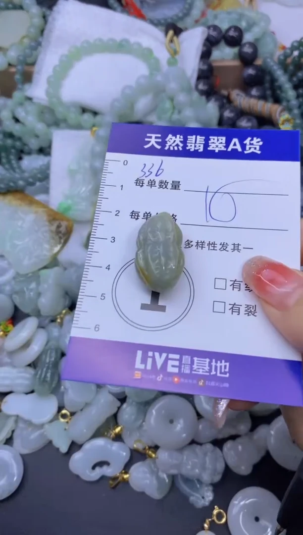 颈饰未镶嵌翡翠天然翡翠A货批量多样性发一件