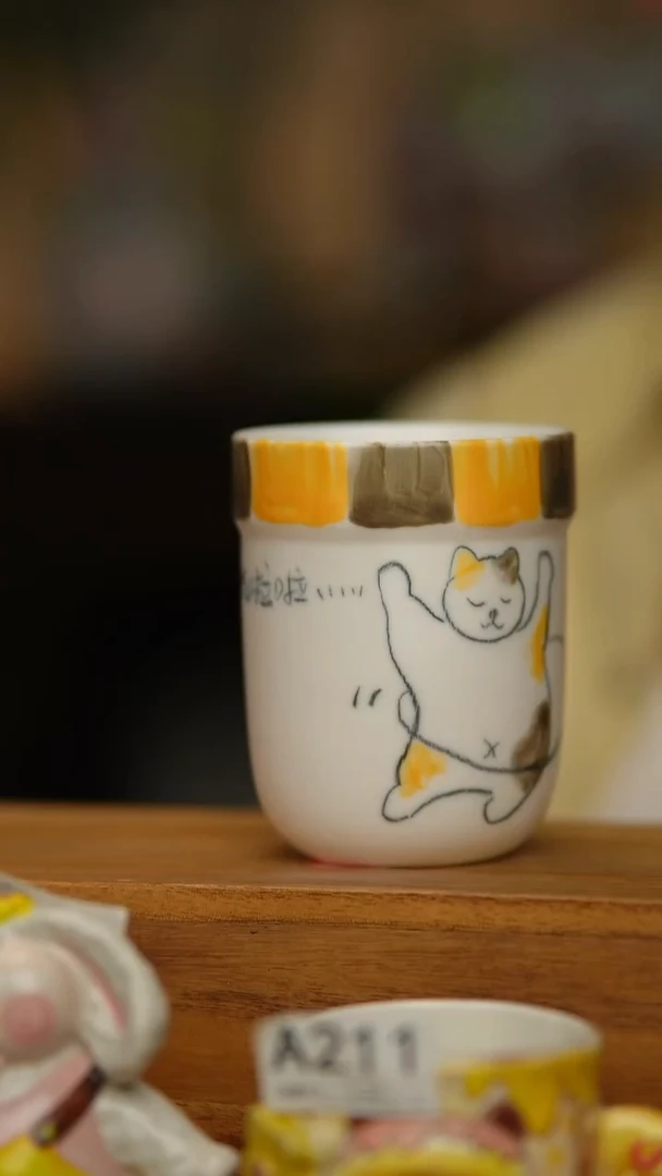 陶瓷猫猫随心杯169