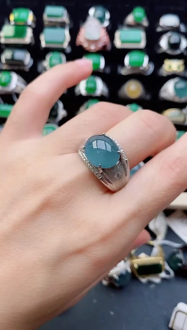 【闪购商品】翡翠戒指银S925镶嵌11111111