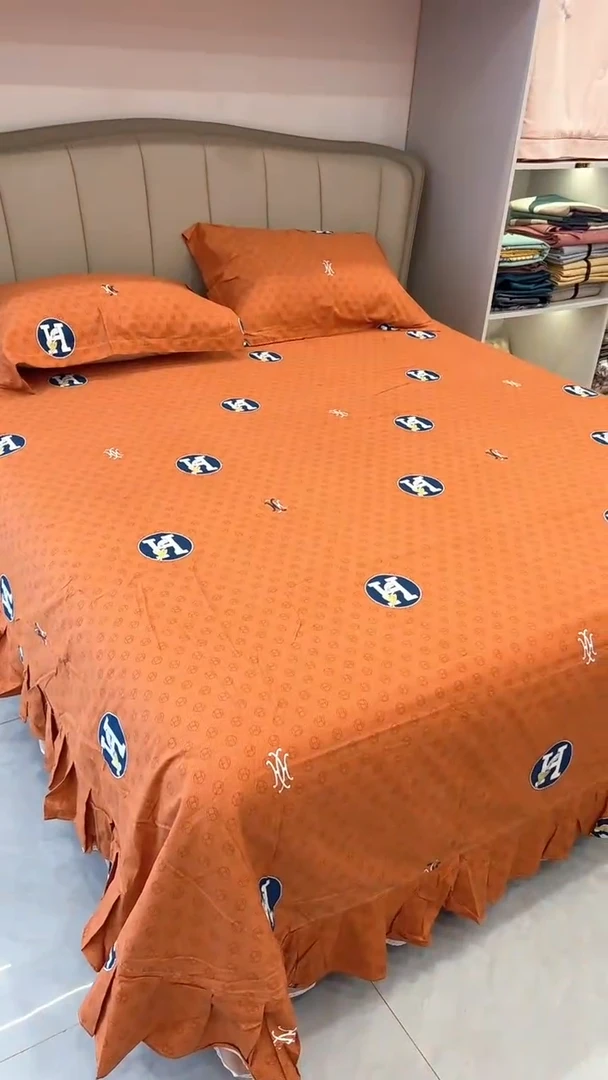 棉全棉贡缎轻磨毛三件套03