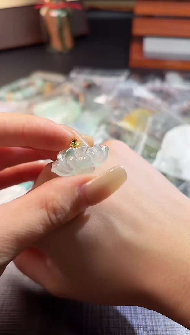 翡翠未镶嵌颈饰100714641