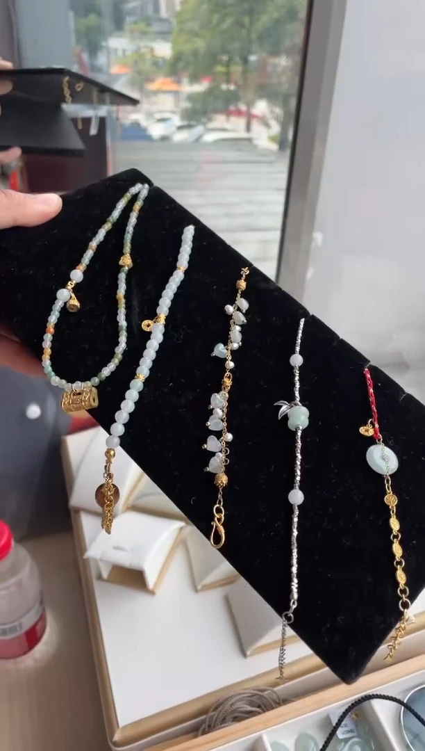 吊坠(不含链)银S925镶嵌翡翠天然缅甸A货翡翠多样性发其一可选