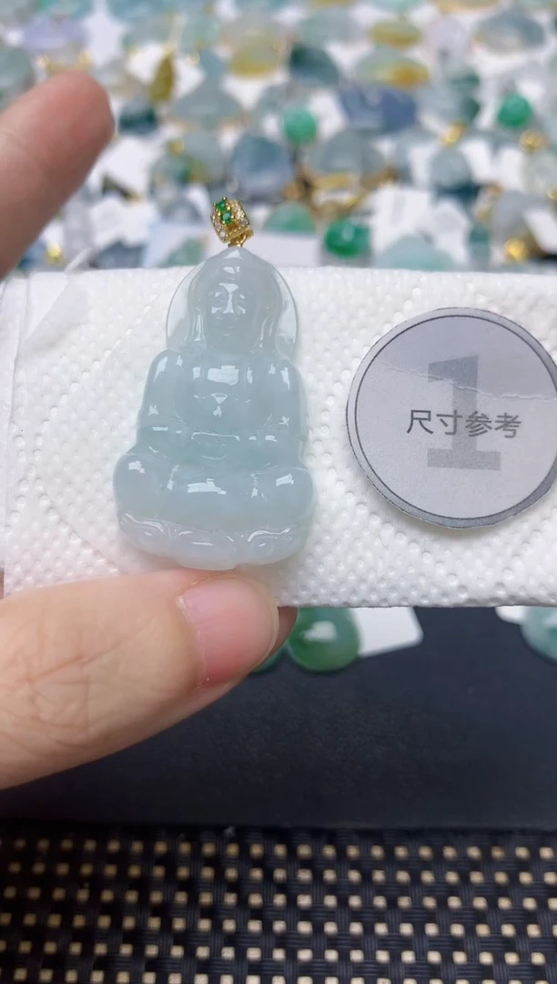 颈饰未镶嵌翡翠天然缅甸A货翡翠