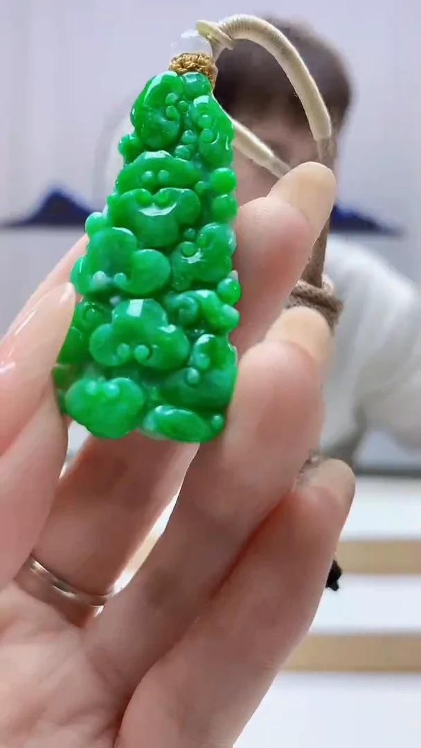 未镶嵌定制翡翠4868DD-毛货挂件266