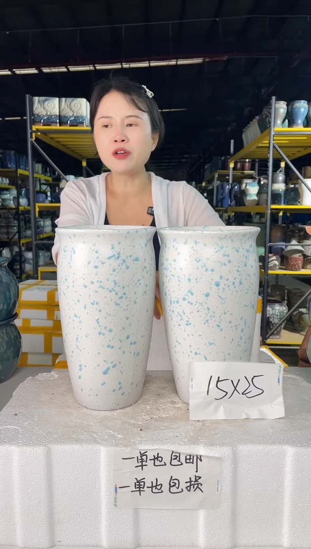 宜兴紫砂粗陶花盆