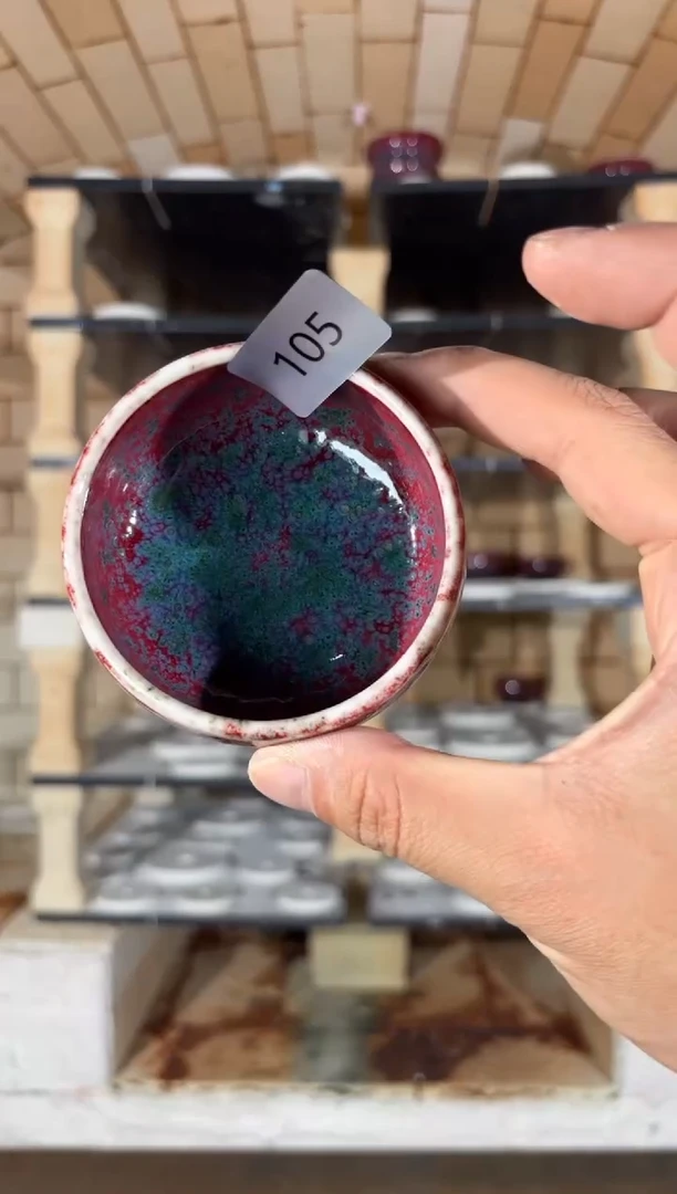 摆件精品窑变钧瓷茶器