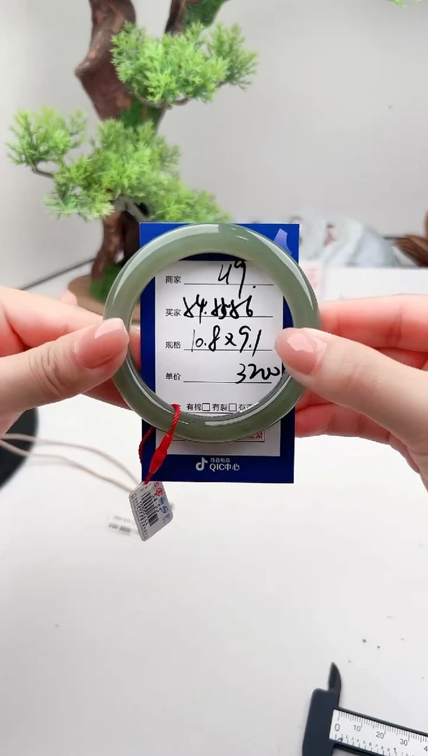 未镶嵌手镯和田玉微色差L19