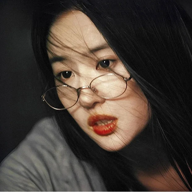 1号-纯钛淑女款复古小框椭圆形小众设计师品牌100%纯钛镜架超轻